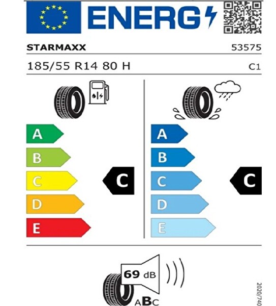 Starmaxx 185/55 R14 TL 80H Naturen ST542 Oto Yaz Lastiği - Üretim Tarihi : 2025