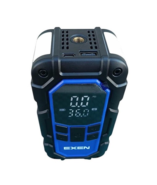 Exen ENC 155 JS Şarjlı Lastik Şişirme Akü Ve Şoklama