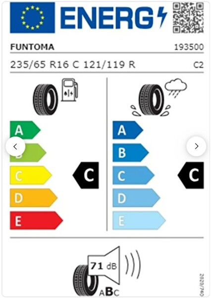 Funtoma 235/65 R16 C TL 121/119R 12PR Vanfun Kamyonet Yaz Lastiği - Üretim Tarihi : 2026