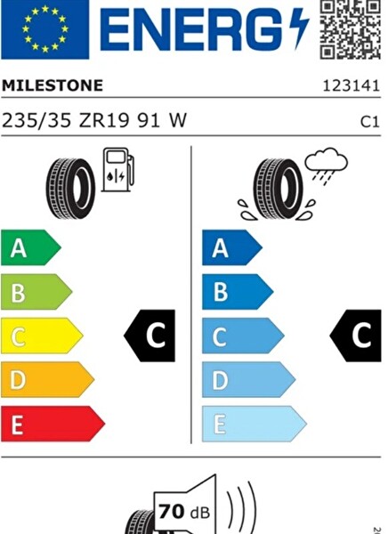 Milestone 235/35 ZR19 91W Reinf. Carmile Sport Oto Yaz Lastiği - Üretim Tarihi : 2026