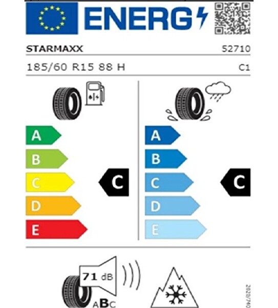 Starmaxx 185/60 R15 TL 88H Reinf. Maxx Out ST582 Oto 4 Mevsim Lastiği Üretim Yılı : 2026