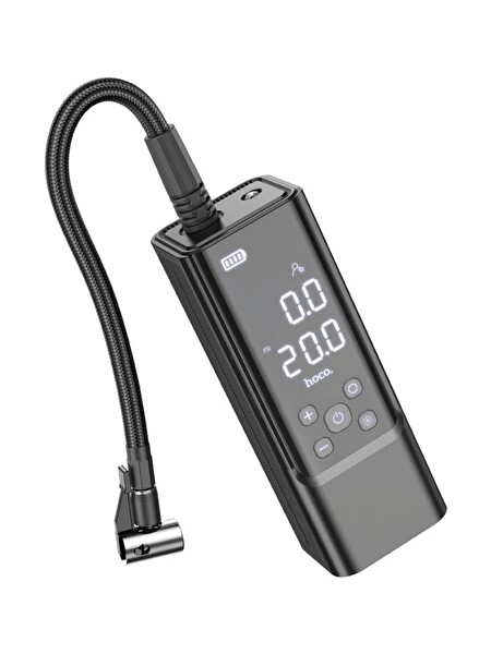 Hoco ZP7 Çok Fonksiyonlu Kablosuz Bataryalı Dijital Göstergeli Akıllı Hava Kompresörü 5000 mAh