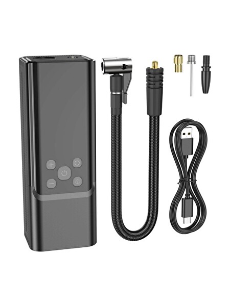 Hoco ZP7 Çok Fonksiyonlu Kablosuz Bataryalı Dijital Göstergeli Akıllı Hava Kompresörü 5000 mAh