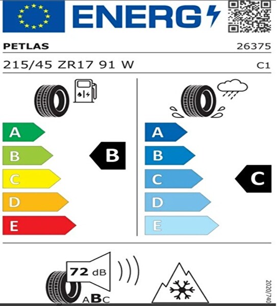 Petlas 215/45 ZR17 TL 91W Reinf. Multi Action PT565 Oto 4 Mevsim Lastiği - Üretim Tarihi : 2026