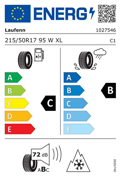 Laufenn G Fit 4S LH71 215/50R17 95W XL M+S 3PMSF Oto 4 Mevsim Lastiği - Üretim Tarihi : 2026