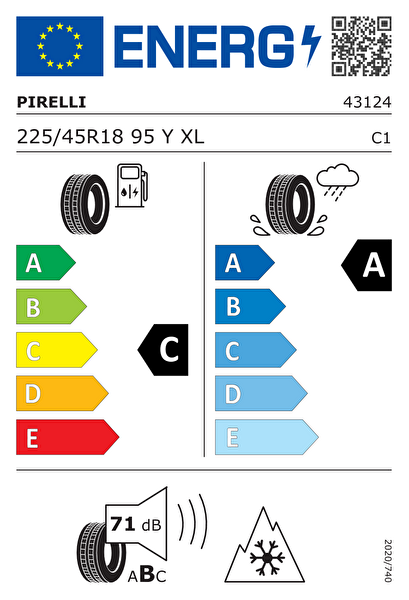 Pirelli Cinturato All Season SF3 225/45R18 95Y XL M+S 3PMSF Oto 4 Mevsim Lastiği - Üretim Tarihi : 2026
