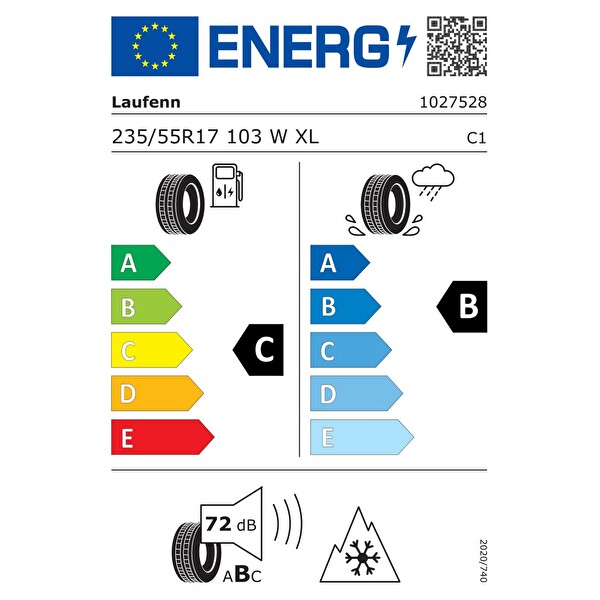 Laufenn G Fit 4S LH71 235/55R17 103W XL M+S 3PMSF Oto 4 Mevsim Lastiği - Üretim Tarihi : 2025