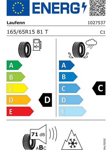 Laufenn G Fit 4S LH71 165/65R15 81T M+S 3PMSF Oto 4 Mevsim Lastiği - Üretim Tarihi : 2026