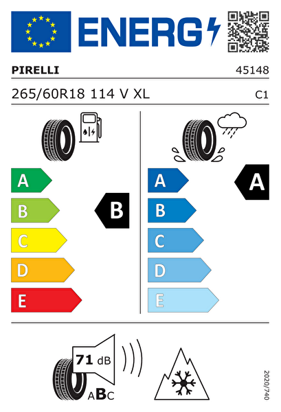 Pirelli Scorpion All Season SF3 265/60R18 114V XL M+S 3PMSF 4x4 4 Mevsim Lastiği - Üretim Tarihi : 2026