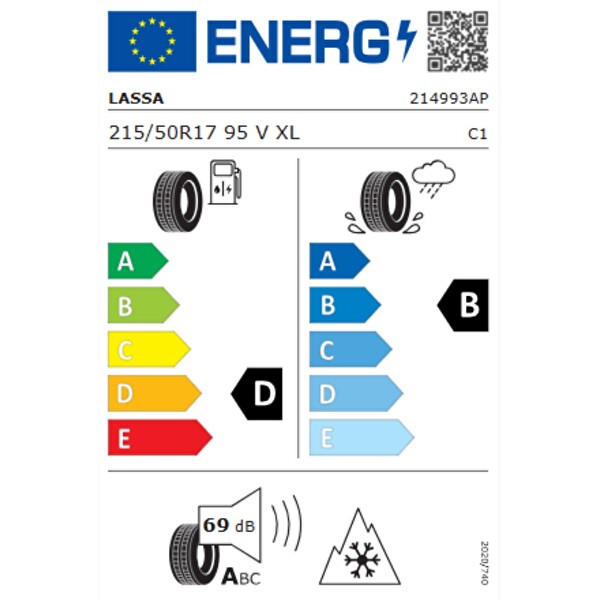 Lassa Snoways 4 215/50R17 95V XL M+S 3PMSF Oto Kış Lastiği - Üretim Tarihi : 2023