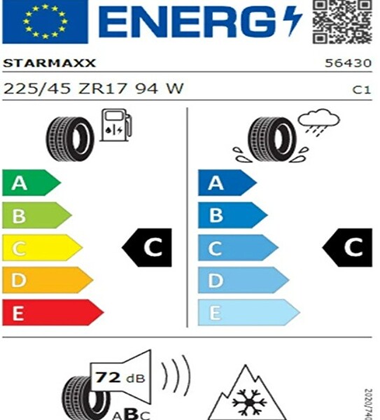 Starmaxx 225/45 R17 TL 94W Reinf. MAXX OUT ST582 Oto Dört Mevsim Lastiği - Üretim Tarihi : 2026
