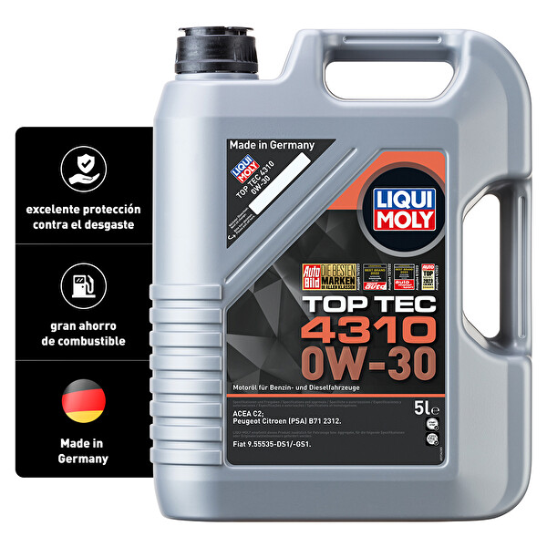 Liqui Moly Top Tec 4310 0W-30 5 Litre (2362) Motor Yağı - Üretim Yılı: 2023