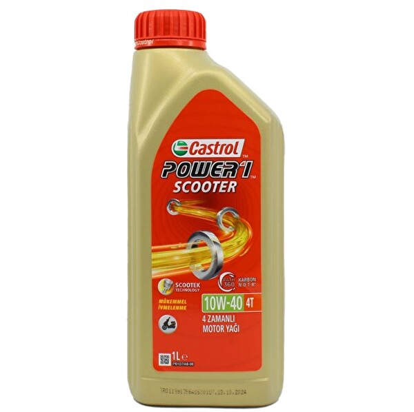 Castrol Power 1 Scooter 10W-40 1 L Motor Yağı - Üretim Yılı: 2025