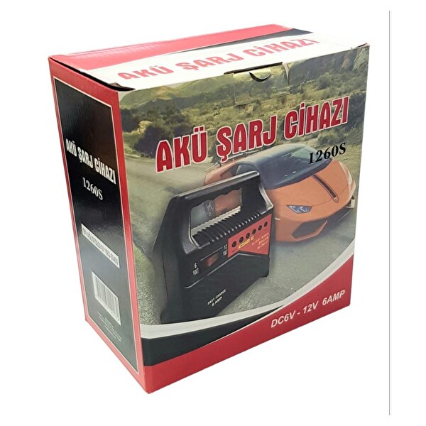 Electroon HB-1206S 6V-12V Ayarlı 6 Amper Taşınabilir Akü Şarj Cihazı