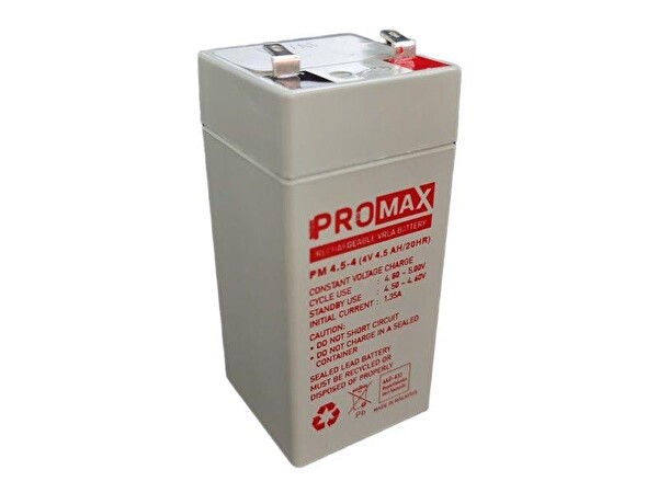 Energy Promax 4 Volt 4.5 Amper Akü (Üretim Yılı: 2022)