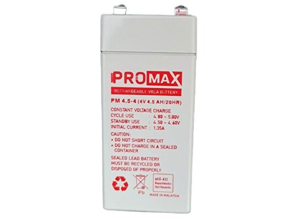 Energy Promax 4 Volt 4.5 Amper Akü (Üretim Yılı: 2022)