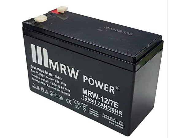 Mrw Power MRW-12V/7AH 12 Volt 7 Amper Akü