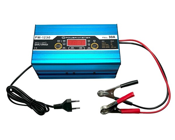 Powermaster PM-1230A 12 Volt Max 30 Amper Akü Şarj Cihazı