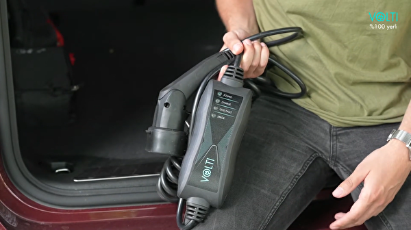 Volti Go Portatif Elektrikli Araç Şarj Cihazı / Tip-2 / 3.0 Kw / 13a / 230v Ac