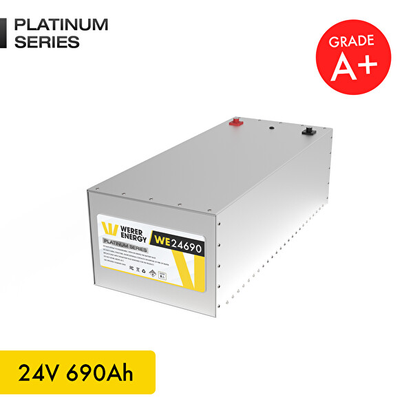 WERER ENERGY 24V 690Ah LiFePO4 Platinum Series Bluetooth'lu Lityum Demir Fosfat Akü