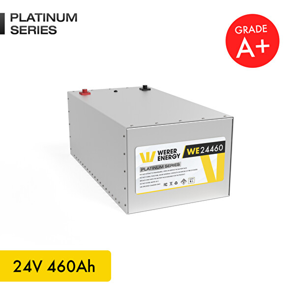 WERER ENERGY 24V 460Ah LiFePO4 Platinum Series Bluetooth'lu Lityum Demir Fosfat Akü