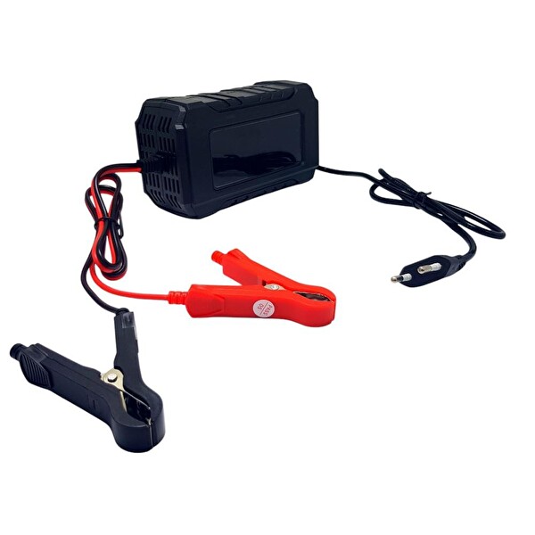 Electroon Ucomen UC-C120501B 12V 6A Siyah Akü Şarj Cihazı LCD Ekranlı