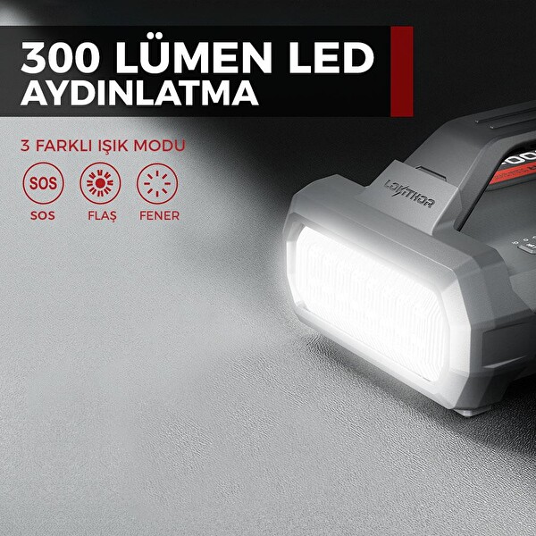 Lokithor JA2500 12V 2500 Amp LiFePO4 Akıllı Akü Takviye - Pompa - Powerbank - Led Lamba