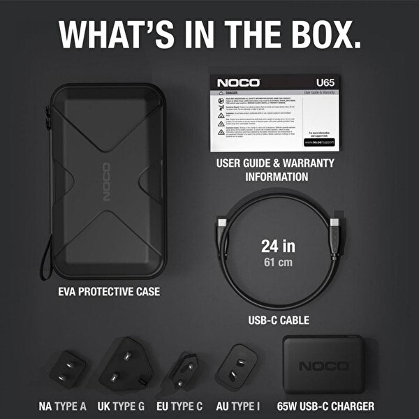 Noco Boost X 65W USB-C Şarj Cihazı GBX45/55/75/155