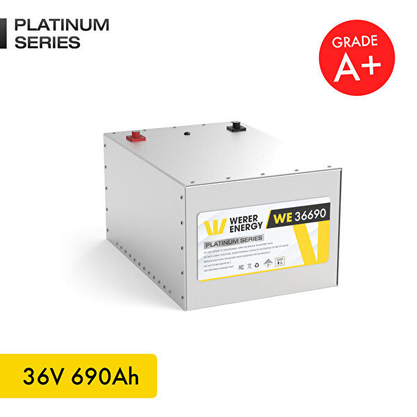WERER ENERGY 36V 690Ah LiFePO4 Platinum Series Bluetooth'lu Lityum Demir Fosfat Akü - Üretim Yılı: 2025