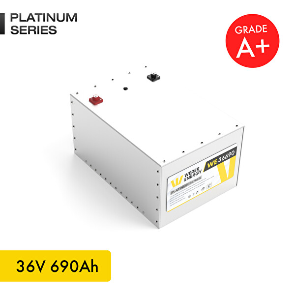 WERER ENERGY 36V 690Ah LiFePO4 Platinum Series Bluetooth'lu Lityum Demir Fosfat Akü - Üretim Yılı: 2025