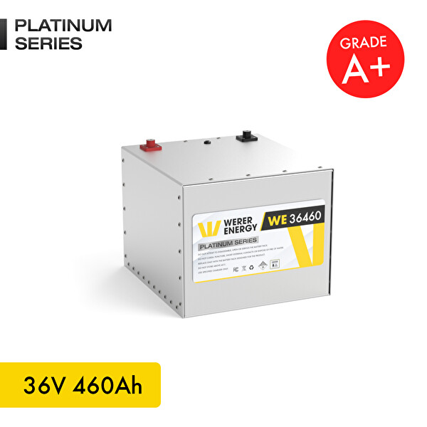 WERER ENERGY 36V 460Ah LiFePO4 Platinum Series Bluetooth'lu Lityum Demir Fosfat Akü - Üretim Yılı: 2025