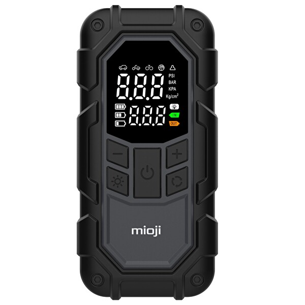 Mioji Mio D8H Plus 4'ü 1 Arada 16000 mAh Akü Takviye+Hava Pompası+LED Fener+Powerbank