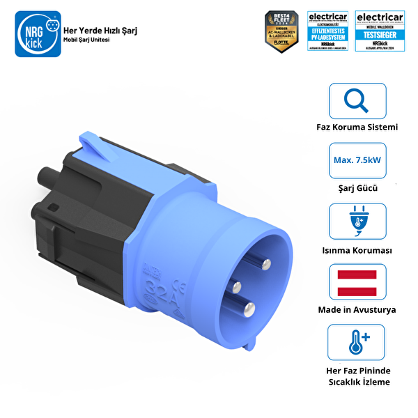 220V 32A 3 Kutuplu 7.5kW