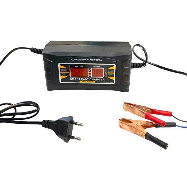 Powermaster SON-1206D 12 Volt 6 Amper Dijital Akıllı Akü Şarj Cihazı