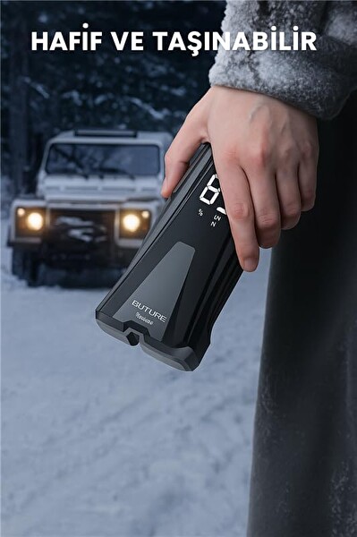 Buture BETA02 2500A 21800mah Taşınabilir Akü Takviye Kiti (Çanta + Led Lamba + Powerbank)