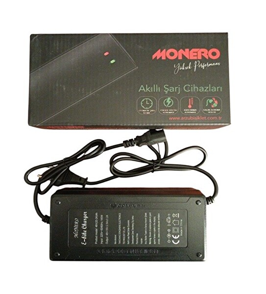 Monero 48 V 20-24 Ah Devre Kesicili Ebike Şarj Cihazı