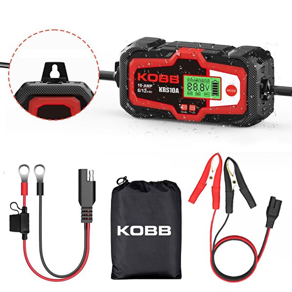 Kobb KBS10A 6/12V 200A Dijital Akü Şarj Akü Bakım Desülfatör ve Power Supply