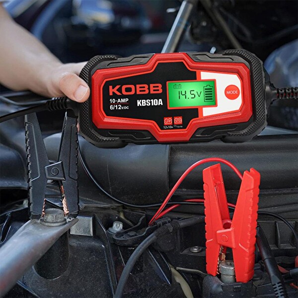 Kobb KBS10A 6/12V 200A Dijital Akü Şarj Akü Bakım Desülfatör ve Power Supply