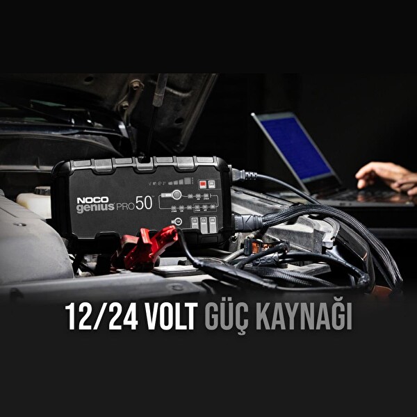 Noco GENIUSPRO50 6V/12V/24V 1000A Akıllı Akü Şarj ve Akü Bakım - Desülfatör