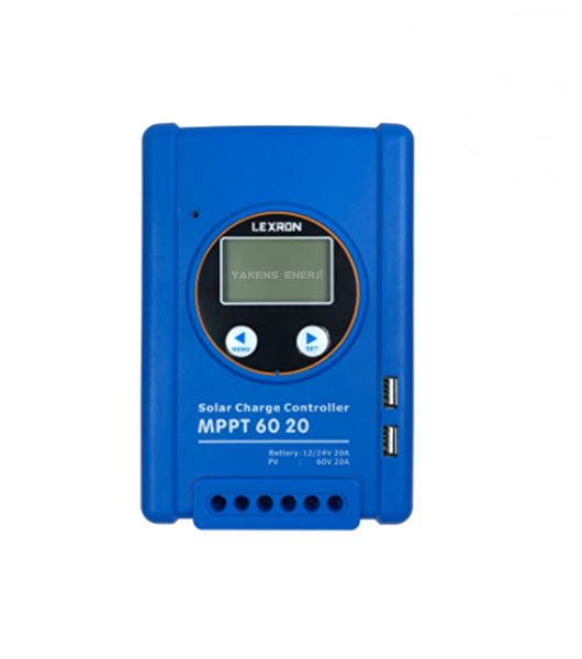 Lexron 20 AMP Mppt 12/24V 20A - 12/24 Volt Mppt Regülatör Solar Akü Şarj Cihazı