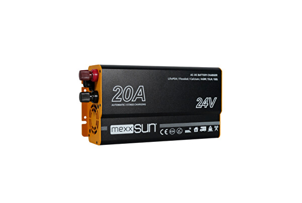 Mexxsun AC-DC 24V-20A Akü Şarj Cihazı