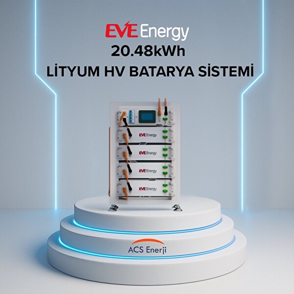 Eve 20.48kWh Lityum HV (Yüksek Voltaj) Batarya Sistemi
