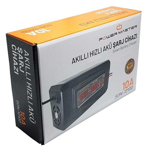 Powermaster SON-1210D 12 Volt 10 Amper Dijital Akıllı Akü Şarj Cihazı