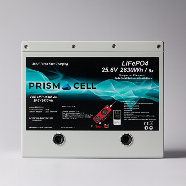 Prismacell 25.6V 105Ah LiFePO4 Akü - Solar ve Marin Uyumlu