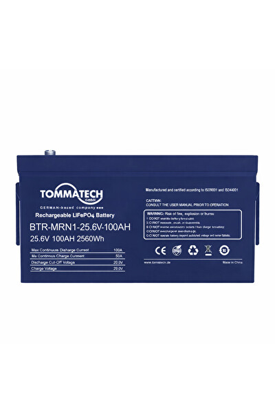Tommatech LFP MRN1 Series 100AH 25.6V LV