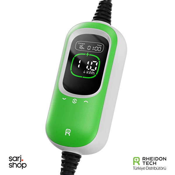 Rheidon Tech PC100-11kW Type 2 3 Faz 16A IP65 Taşınabilir Elektrikli Araç Şarj Cihazı