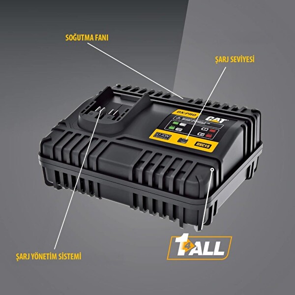 Cat DXC15 18Volt Li-ion Profesyonel Hızlı Akü Şarj Cihazı