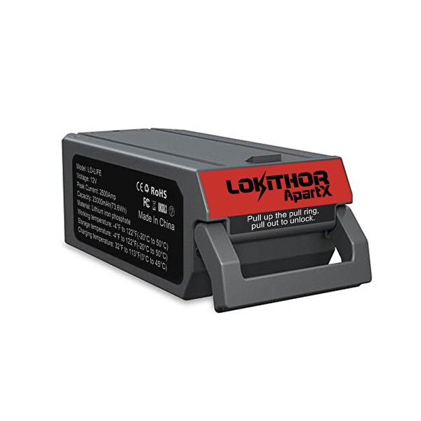 Lokithor Life 12.8Volt LiFePo4 2500A Takviye Gücü APARTX ile Uyumlu Yedek Akü
