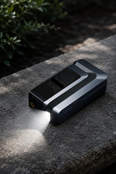 Laiser 18.000 mAh Akım Korumalı Akü Takviye Cihazı Lastik Şişirme Pompası Powerbank Özellikli LED Işıklı Kompresör