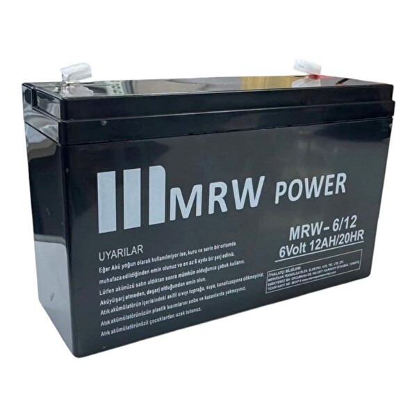 Mrw Power 315x264x120 6 Volt 12 Amper Kuru Akü